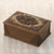 Walnut jewelry box, 'Eden Tree' - Floral Wood Jewelry Box