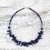 Lapis lazuli beaded necklace, 'Magnificent Waters' - Lapis Lazuli Beaded Necklace from Thailand (image 2b) thumbail