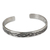 Sterling silver cuff bracelet, 'Gentle Winds' - Handcrafted Thai Textured Sterling Silver Cuff Bracelet