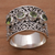 Peridot cocktail ring, 'Lucky Four' - Peridot and 925 Sterling Silver Multi-Stone Ring from Bali (image 2c) thumbail