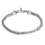 Men's sterling silver bracelet, 'Souls Entwine' - Men's Sterling Silver Chain Bracelet from Indonesia thumbail