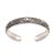 Sterling silver cuff bracelet, 'Shrine Swirls' - Sterling Silver Swirl Motif Cuff Bracelet from Bali