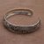 Sterling silver cuff bracelet, 'Shrine Swirls' - Sterling Silver Swirl Motif Cuff Bracelet from Bali