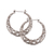 Sterling silver hoop earrings, 'Balinese River' - 925 Sterling Silver Hoop Earrings with Wire and Dot Motifs (image 2c) thumbail