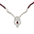 Garnet pendant necklace, 'Sophisticated Appeal' - Sterling Silver and Garnet Pendant Necklace