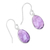 Amethyst dangle earrings, 'Violet Princess' - Amethyst Dangle Earrings from India