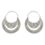 Sterling silver hoop earrings, 'Kiss of Peace' - Doves Kiss on Sterling Silver Hoop Earrings