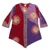 Rayon tunic, 'Color Symphony in Purple' - Red and Purple Hand Batik Textured Rayon Flowing Tunic