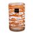 Blown glass water glasses, 'Tangerine Swirl' (set of 6) - Hand Blown Glass Orange Swirl 13 oz Water Glasses (Set of 6)