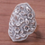 Sterling silver cocktail ring, 'Charming Daisies' - Floral Sterling Silver Cocktail Ring from Thailand (image 2b) thumbail