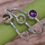 Multi-gemstone cocktail ring, 'Magical Trio' - Amethyst Peridot and Citrine Multigemstone Ring (image 2) thumbail