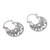 Sterling silver hoop earrings, 'Moonlight Descent' - Sterling Silver Hoop Earrings Handcrafted in Bali (image 2d) thumbail