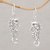 Sterling silver dangle earrings, 'Friendly Seahorse' - Seahorse Motif Dangle Earrings in Sterling Silver (image 2) thumbail