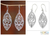 Sterling silver dangle earrings, 'Lace' - Sterling silver dangle earrings (image 2) thumbail
