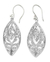 Sterling silver dangle earrings, 'Lace' - Sterling silver dangle earrings thumbail
