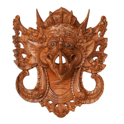 Wood mask, 'Garuda' - Wood mask
