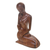 Wood statuette, 'Mother's Gift' - Mother and Child Hand Carved Suar Wood Sculpture (image 2c) thumbail