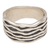 Sterling silver band ring, 'Soul Current' - Artisan Handmade 925 Sterling Silver Band Ring Indonesia (image 2e) thumbail