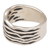 Sterling silver band ring, 'Soul Current' - Artisan Handmade 925 Sterling Silver Band Ring Indonesia (image 2f) thumbail