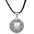 Cultured mabe pearl pendant necklace, 'White Orb' - Cultured Mabe Pearl and Leather Cord Pendant Necklace thumbail