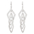 Silver dangle earrings, 'Filigree Diamonds' - Silver dangle earrings
