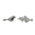 Sterling silver stud earrings, 'Dainty Birds' - Bird-Shaped Sterling Silver Stud Earrings from Thailand (image 2c) thumbail