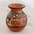 Ceramic mini decorative vase, 'Ancient Culture' - Ceramic Mini Decorative Vase from Costa Rica