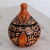 Tarro decorativo de cerámica - Tarro decorativo de cerámica con temática animal de Costa Rica