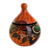 Tarro decorativo de cerámica - Tarro decorativo de cerámica con temática animal de Costa Rica