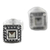 Marcasite stud earrings, 'Gorgeous Love' - Sterling Silver and Marcasite Square Stud Earrings (image 2d) thumbail