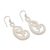 Bone dangle earrings, 'Swirly Vines' - Handcrafted Bone Dangle Earrings from Bali (image 2d) thumbail