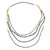 Labradorite and quartz beaded necklace, 'Midnight Serenade' - Labradorite Beaded Necklace from Thailand