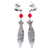 Sterling silver dangle earrings, 'Silver Fish' - Sterling silver dangle earrings thumbail