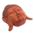 Mahogany wood mask, 'Beatific Buddha' - Mahogany Wood Mask of Buddha (image 2c) thumbail