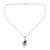 Amethyst flower necklace, 'Bengal Blossom' - Amethyst flower necklace thumbail