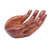 Wood sculpture, 'Praise and Gratitude' - Signed Handcarved Wood Hand Sculpture from Bali