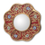 Small wall mirror, 'New Spring' - Collectible Reverse Painted Glass Small Wall Mirror thumbail