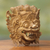 Wood mask, 'Magical Barong' - Balinese Folk Art Hero Mask (image 2b) thumbail