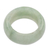 Jade band ring, 'Pale Green Halo' (10 mm) - Artisan Crafted 10 mm Wide Band Ring of Guatemalan Jade thumbail