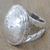 Sterling silver dome ring, 'Plateau' - Sterling Silver Domed Ring Hand Crafted from Bali Jewelry (image 2) thumbail