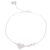 Sterling silver anklet, 'Love Infinite' - Sterling Silver Heart Pendant Anklet from Peru thumbail