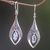 Blue topaz dangle earrings, 'Blue Teardrops' - Sterling Silver Blue Topaz Dangle Earrings Indonesia