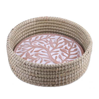 Tree of Life Bread Warmer & Basket