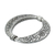 Sterling silver bangle bracelet, 'Blossoming Majesty' - Sterling silver bangle bracelet