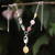 Rose quartz and rhodochrosite Y necklace, 'Ultra Chic' - Multi-Gemstone Y-Necklace (image 2) thumbail