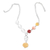 Rose quartz and rhodochrosite Y necklace, 'Ultra Chic' - Multi-Gemstone Y-Necklace thumbail
