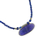 Quartz and lapis lazuli beaded pendant necklace, 'Shades of Blue' - Quartz and Lapis Lazuli Pendant Necklace from Thailand
