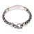 Sterling silver braided bracelet, 'Telaga Waja River' - Handcrafted Sterling Silver Bracelet from Bali (image 2b) thumbail