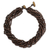 Wood torsade necklace, 'Sukhothai Belle' - Brown Torsade Necklace Wood Beaded Jewelry thumbail
