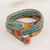 Glass beaded wrap bracelet, 'Country Market' - Multicolored Glass Beaded Wrap Bracelet from Guatemala (image 2c) thumbail